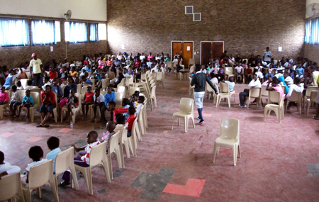 Different age groups meet together at Kids Week